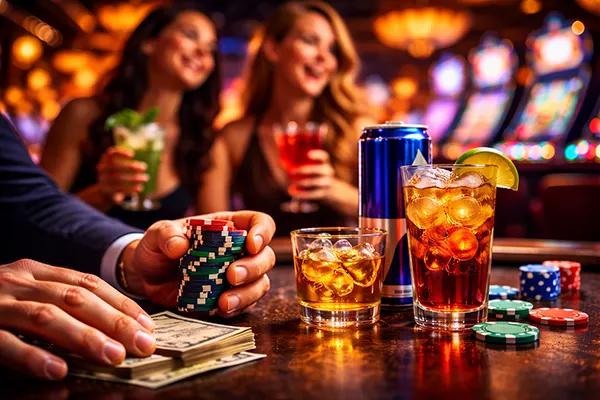 Gambling night setting