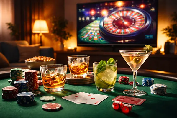 Casino cocktail table
